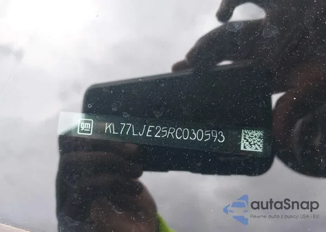 2024 Chevrolet Trax Fwd 2Rs из США, поврежденный, VIN KL77LJE25RC030593